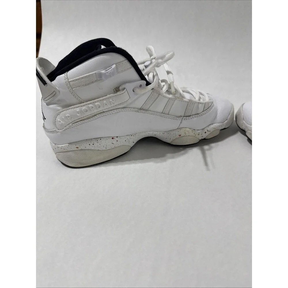 Nike‎ Air Jordan 6 Rings Youth Kids Size 7Y Confetti White 323419-100